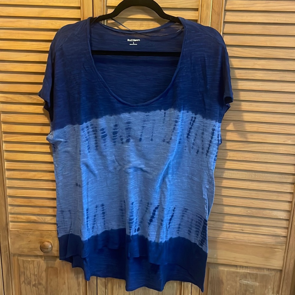 RUFF HEWN casual short sleeve tee loose and comfortable size Large